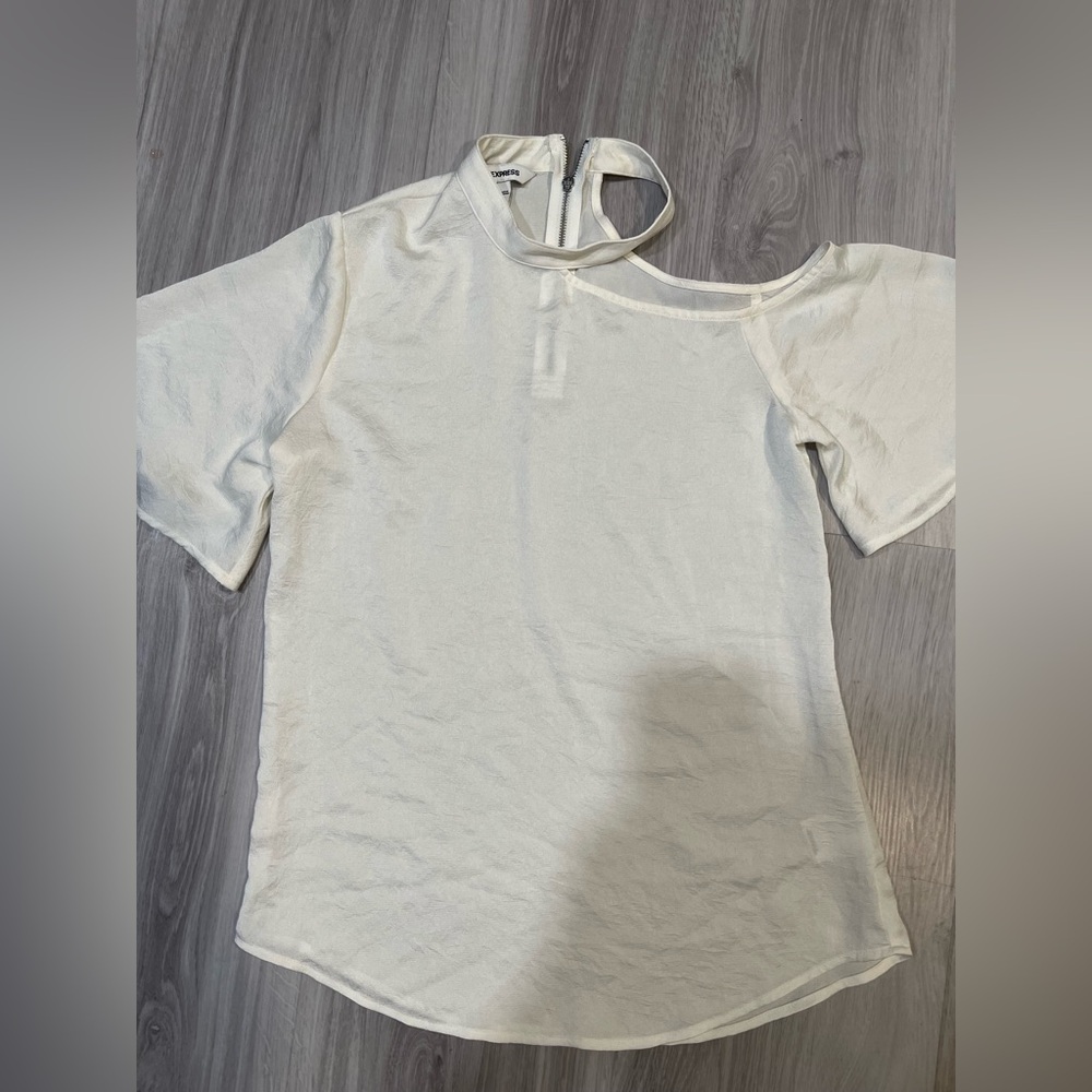 Express Elegant White Women's Top